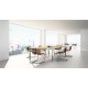 Knoll Mies Van Der Rohe MR Sedia senza braccioli in cuoio ambientazione