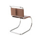 Knoll Mies Van Der Rohe MR Sedia senza braccioli in cuoio vista