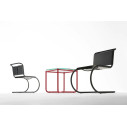 Knoll Mies Van Der Rohe MR Sedia senza braccioli in cuoio vista