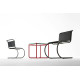 Knoll Mies Van Der Rohe MR Sedia senza braccioli in cuoio vista