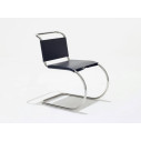 Knoll Mies Van Der Rohe MR Sedia senza braccioli in cuoio vista