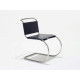 Knoll Mies Van Der Rohe MR Sedia senza braccioli in cuoio vista