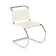 Knoll Mies Van Der Rohe MR Sedia senza braccioli in cuoio vista