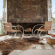 Knoll Mies Van Der Rohe MR Sedia con braccioli in midollino ambientazione