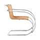 Knoll Mies Van Der Rohe MR Sedia con braccioli in midollino vista