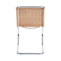 Knoll Mies Van Der Rohe MR Sedia senza braccioli in midollino vista