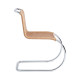 Knoll Mies Van Der Rohe MR Sedia senza braccioli in midollino vista