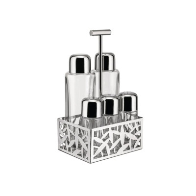 Alessi MSA16 Cactus! Servizio per olio, aceto, sale, pepe e spezie