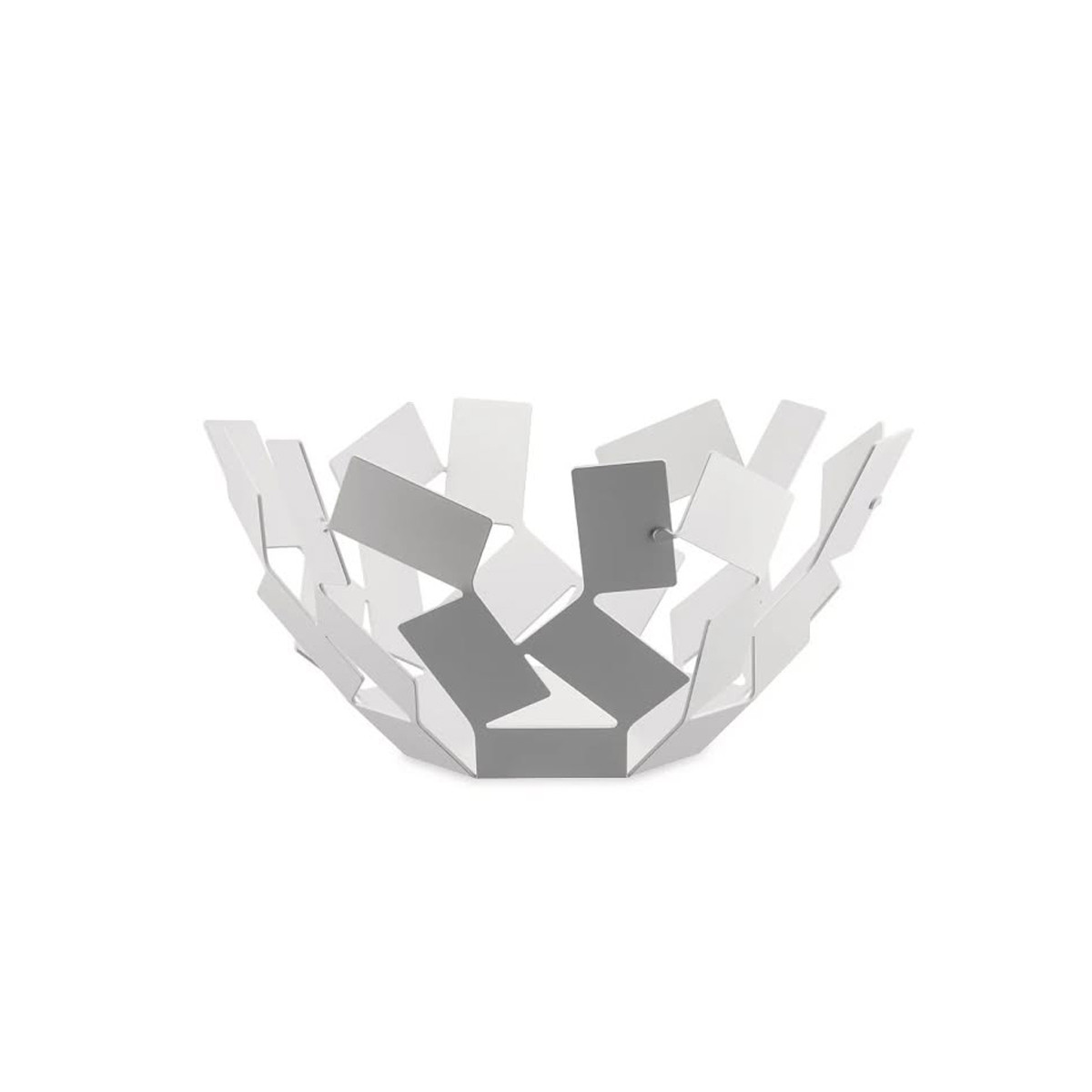 Alessi MT02 W La Stanza dello Scirocco Fruttiera in acciaio colorato Bianco