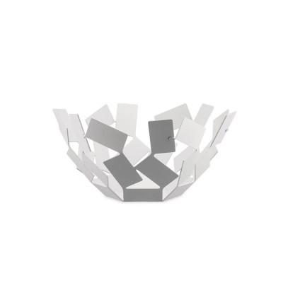 Alessi MT02 W La Stanza dello Scirocco Fruttiera in acciaio colorato Bianco