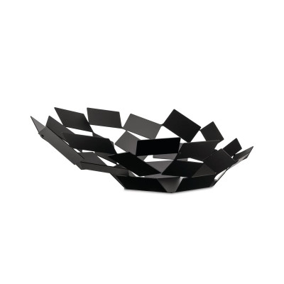 Alessi MT03 B La Stanza dello Scirocco Centrotavola in acciaio colorato Nero