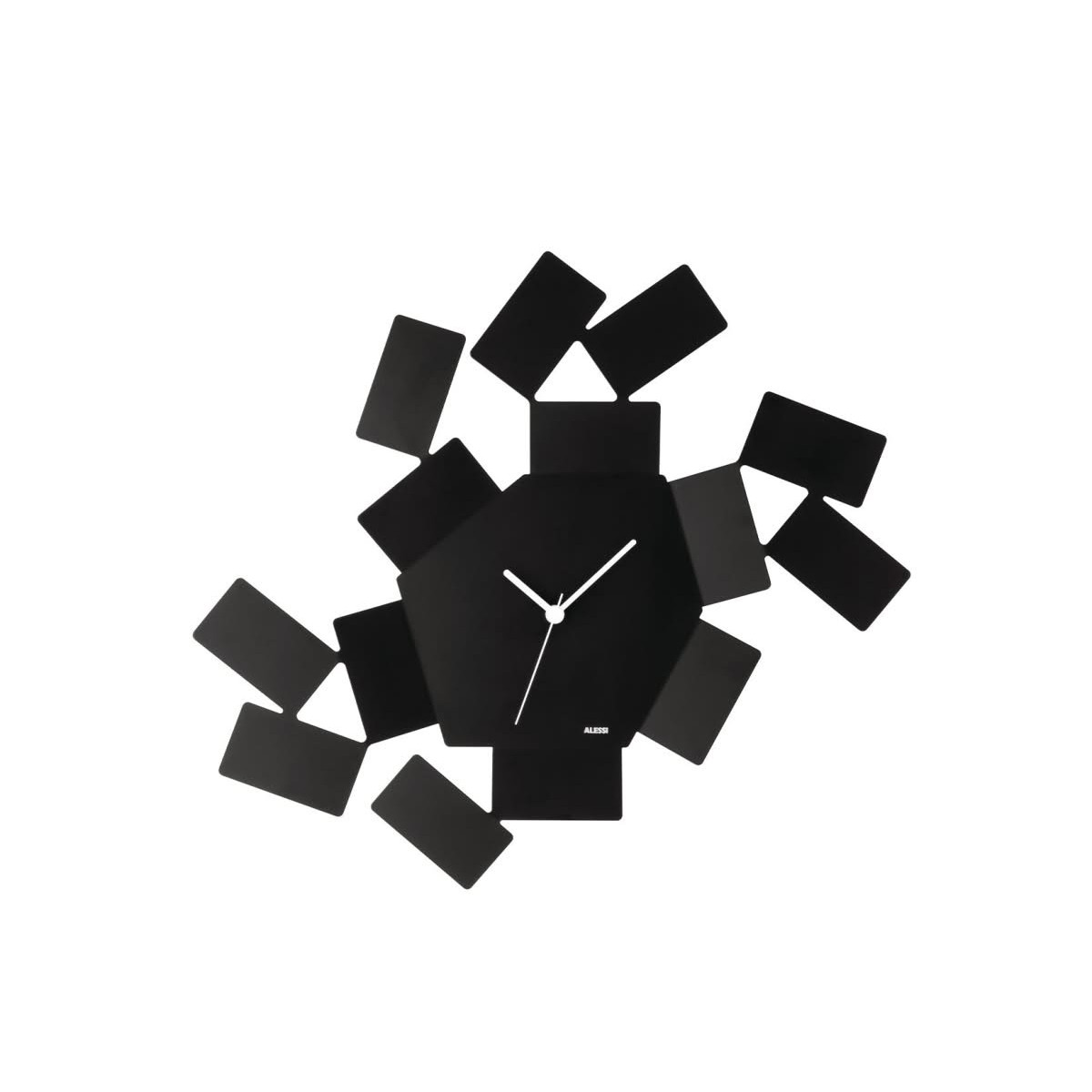 Alessi MT19 B La Stanza dello Scirocco Orologio da parete Nero