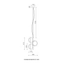 Muse 554.25 lampadario Tooy dimensioni