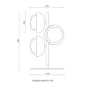 Muse 554.35 lampada da tavolo Tooy dimensioni