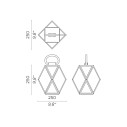 Muse Outdoor Battery lampada da tavolo-terra Contardi dimensioni Small