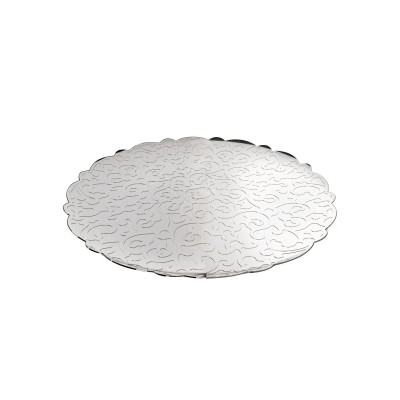 Alessi MW07 Dressed Vassoio rotondo in acciaio Inox