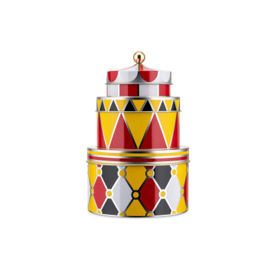 Alessi MW31S3 Circus Set di tre scatole portaoggetti
