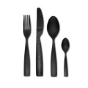 Alessi MW74S4 B Dressed en plein air Set di posate in melammina Nero vista