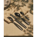 Alessi MW74S4 B Dressed en plein air Set di posate in melammina Nero ambientazione