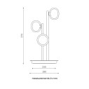 Nabila 552.33 lampada da tavolo Tooy dimensioni