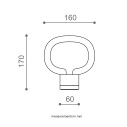Nabila 552.36 lampada da tavolo Tooy dimensioni
