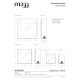 Narciso Specchio con cornice-mensola Mogg specifiche