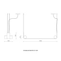 Nastro 563.21 lampada a sospensione Tooy dimensioni