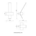 Nastro 563.41 lampada da parete Tooy dimensioni