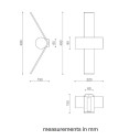 Nastro 563.43 lampada da parete Tooy dimensioni