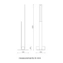 Nastro  563.62L Lampada da terra Tooy dimensioni
