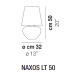 Naxos LT 50 lampada da tavolo Naxos dimensioni