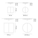 Nelly Lampada da soffitto-parete Axolight dimensioni