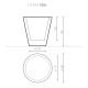Newpot 90 Vaso Serralunga dimensioni