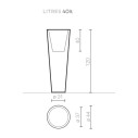 Newpot Maxi H 120 Vaso Serralunga dimensioni