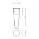 Newpot Maxi H 120 Vaso Serralunga dimensioni