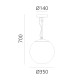 Artemide NH 35 Ceiling lampada da soffitto dimensioni