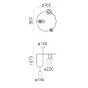 Artemide NH S4 Circulaire lampada a sospensione dimensioni