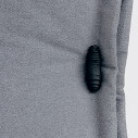 Letto Eden Advance H 27 Ring Noctis dettaglio alamari Nero