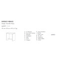 Nordico Verace Sgabello MP001 Covo dimensioni