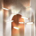 Noura Ø 80 Lampada a sospensione Martinelli Luce ambientazione
