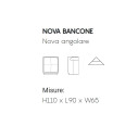 Nova bancone angolare luminoso Myyour scheda tecnica