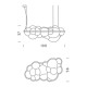 Nuvola Minor lampada a sospensione Nemo Lighting dimensioni