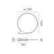 Artemide O 150 lampada da terra dimensioni