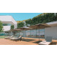 Ocean Alluminio ombrellone a palo centrale 200x200 Ombrellificio Veneto ambientazione