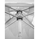 Ocean Alluminio ombrellone a palo centrale 200x200 Ombrellificio Veneto dettaglio