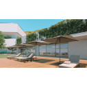 Ocean Alluminio ombrellone a palo centrale 200x300 Ombrellificio Veneto ambientazione