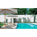 Ocean Legno ombrellone a palo centrale 200x300 Ombrellificio Veneto ambientazione
