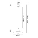 Officina 268.01 lampada a sospensione Il Fanale dimensioni