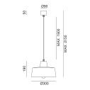 Officina 268.05 lampada a sospensione Il Fanale dimensioni