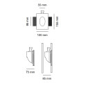 Ogee 4164 Segnapassi da incasso 9010 novantadieci dimensioni